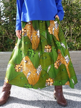 アフリカンジャカードスカート
