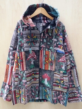 きのこの森ハンドペイントパーカー