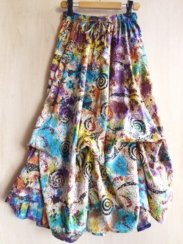 アートトタイダイサーキュラー2WAYスカート