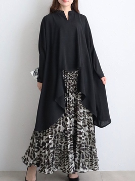 アシンメトリーデザインブラウス