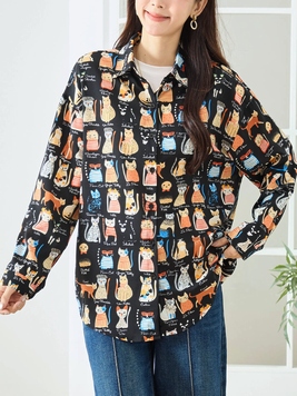 アートプリントシャツ