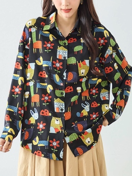 アートプリントシャツ