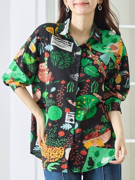 アートプリントシャツ