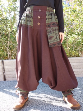 ネイティブサルエルパンツ