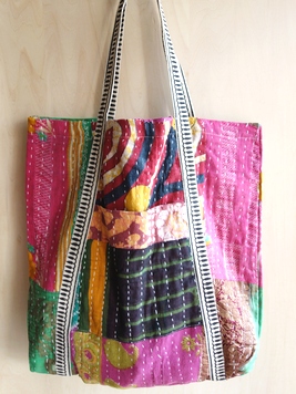 カンタパッチワークトートバッグ