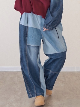 リビルドパラシュートデニムパンツ