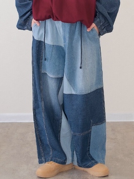 リビルドパラシュートデニムパンツ