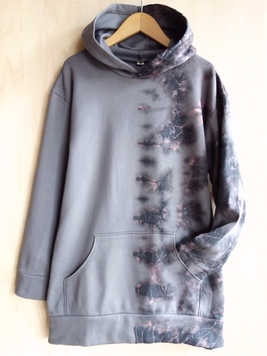 タイダイ染め抜染ロータスフーディー