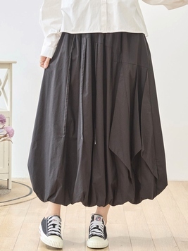 アシンメトリータックバルーンスカート