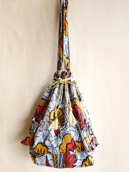 アフリカンフリルトートバッグ