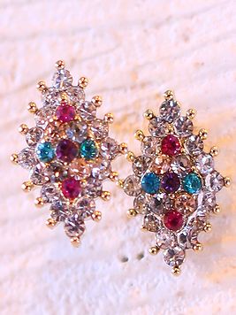 ダブルダイヤピアス