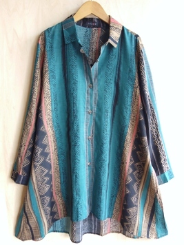 エスニカAラインロングブラウス