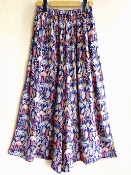 アソートレーヨンクレープワイドフレアパンツ