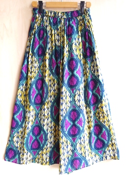 アソートレーヨンクレープワイドフレアパンツ