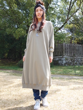 カットラグランワンピース 梟 通販 エスニック アジアン ナチュラル ファッション 服 雑貨