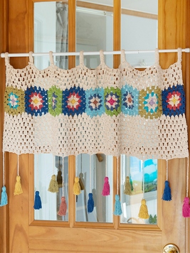 クロシェットカフェカーテン