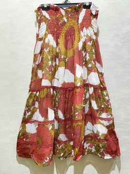 シフォンフラワースカート