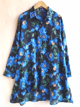 ブルームコットンロングブラウス