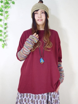 くしゅレイヤービッグカットソー