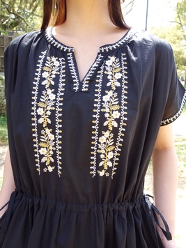 パローツ刺繍ワンピース 梟 通販 エスニック アジアン ナチュラル ファッション 服 雑貨 パローツ刺繍ワンピース 梟 通販 エスニック アジアン ナチュラル ファッション 服 雑貨