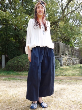 綿綾ダンプパンツ