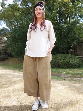 綿綾ダンプパンツ