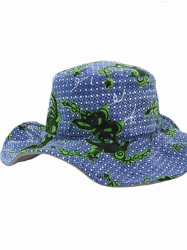 アフリカンプリントハット