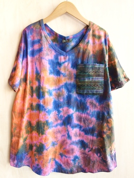 モン族ポッケタイダイドルマンカットソー