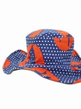 アフリカンプリントハット