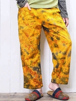 リラックコットンタイダイイージーパンツ