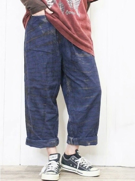 リラックコットンタイダイイージーパンツ
