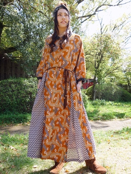 春舞うワンピース Hammock 梟 通販 エスニック アジアン ナチュラル ファッション 服 雑貨