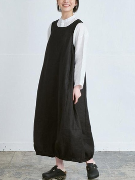 リネンオックスバルーンワンピース