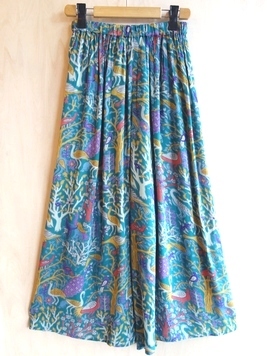 アソートレーヨンクレープワイドフレアパンツ