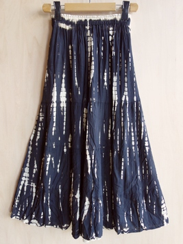 マットミル絞り染めワイドフレアパンツ