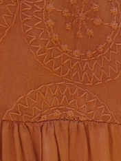 ハナノサークル刺繍コットンワンピース