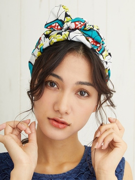 アフリカンプリントヘアターバン