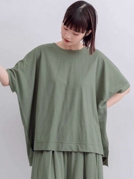 接触冷感ゆるドルマンプルオーバー