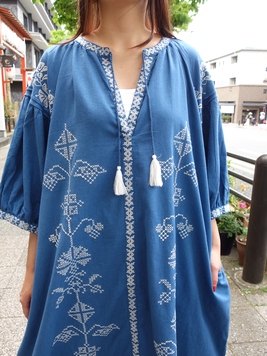 アローシャワンピース 梟 通販 エスニック アジアン ナチュラル ファッション 服 雑貨