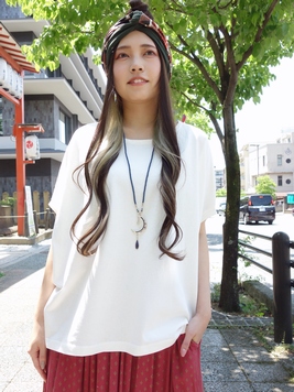 コットンの接触冷感ドルマンTOP