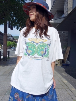 マッチ香背中刺繍Tシャツ