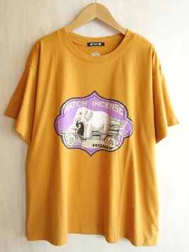 マッチ香背中刺繍Tシャツ