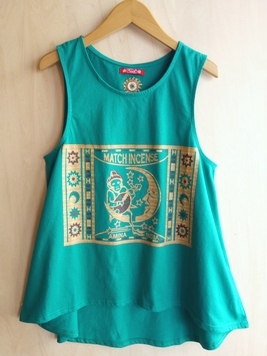 マッチ香背中刺繍タンクTOP