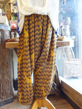 コットンクレープサルエルパンツ