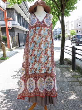 ブロックフラワーフレムワンピース