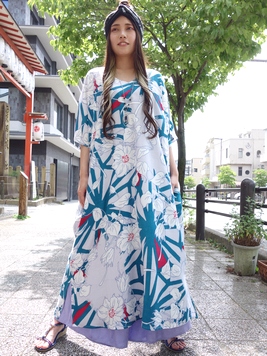 麻の葉モダンワンピース
