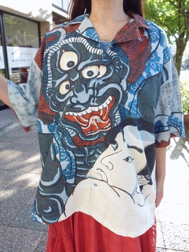 倭の絵シャツ