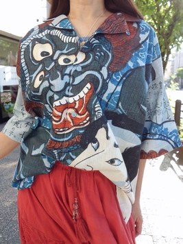 倭の絵シャツ