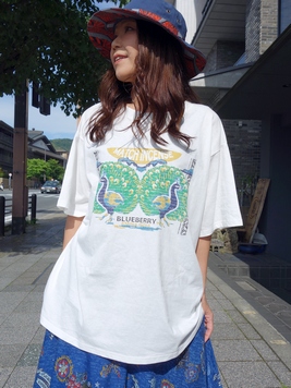マッチ香背中刺繍Tシャツ