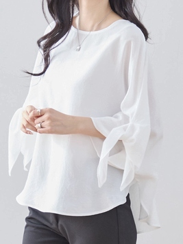 リボン袖ドルマンTOP